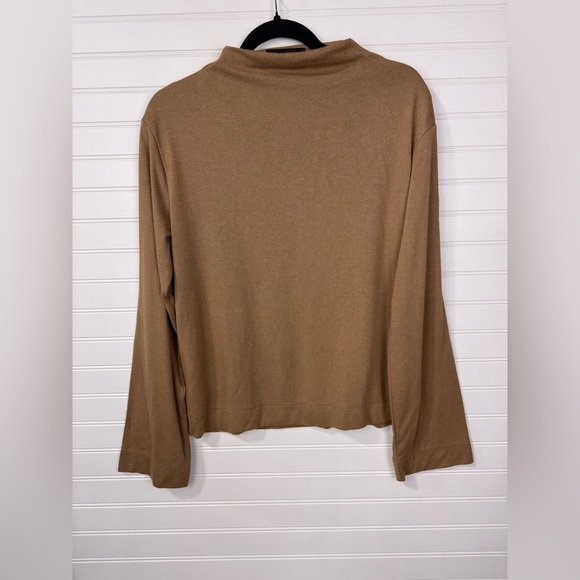 Banana Republic soft luxe camel colored tan sweater. Size Small. - Picture 2 of 4